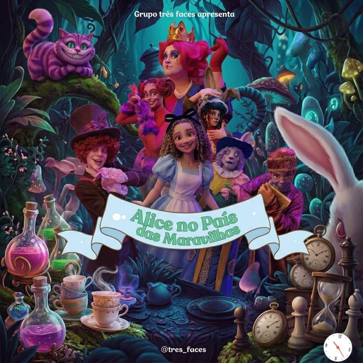 Alice no País das Maravilhas no Teatro Raposo