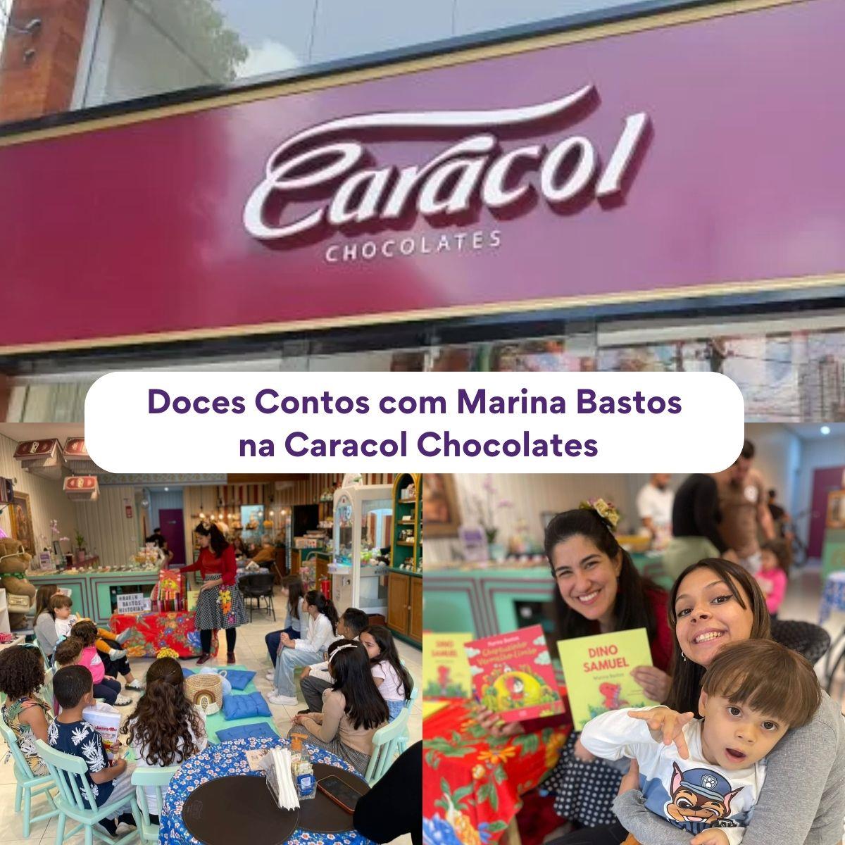 Contação de História  com Marina Bastos na Caracol Chocolates