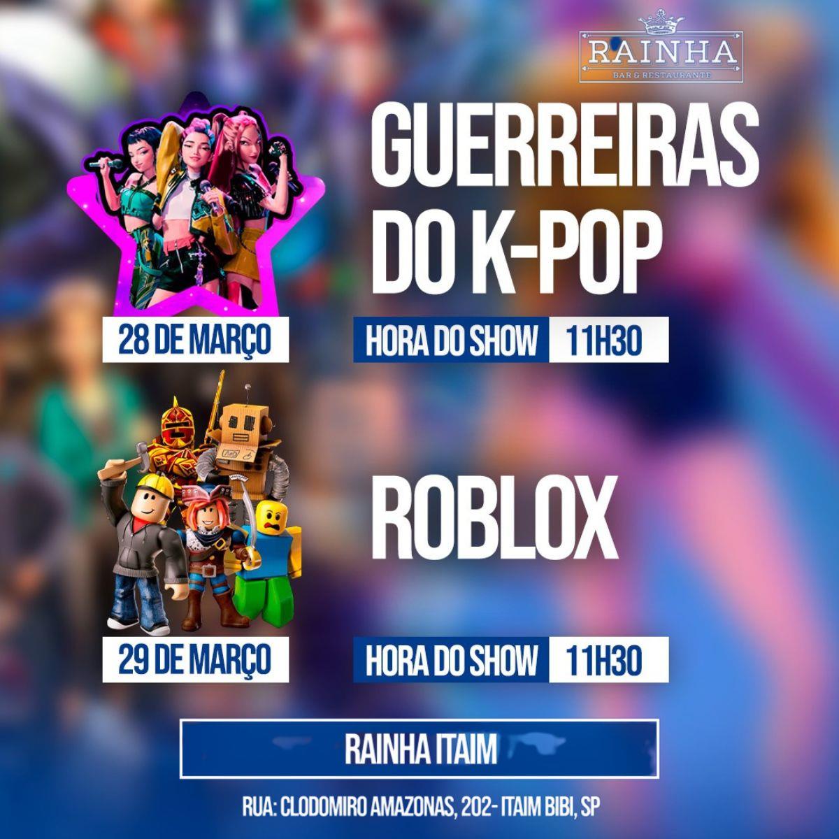 Show infantil com personagens no Rainha Itaim