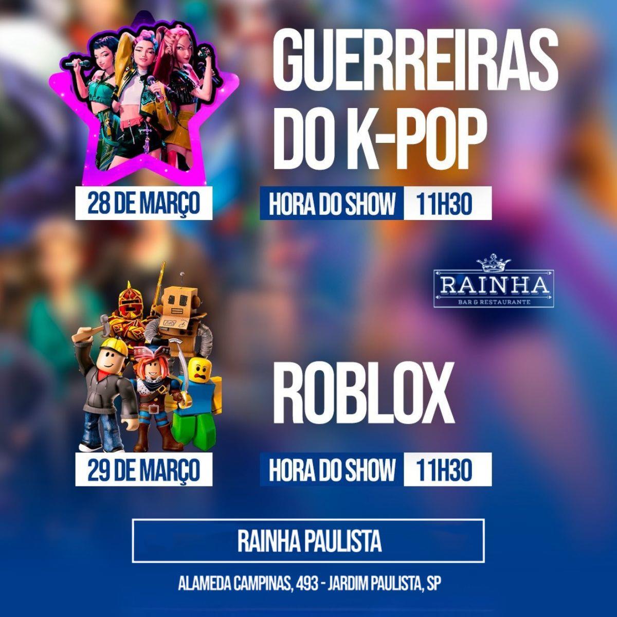 Show infantil com personagens no Rainha Paulista