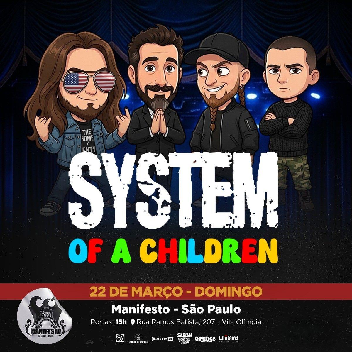 System Of A Children no Manifesto Bar