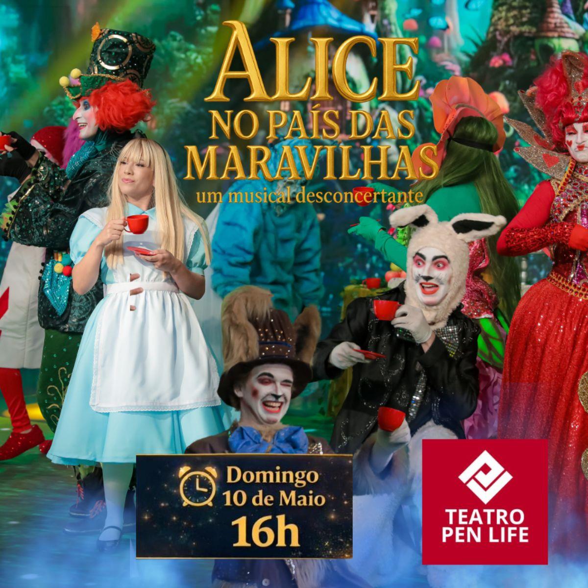 Alice no País das Maravilhas - Um Musical Desconcertante no Teatro PEN LIFE