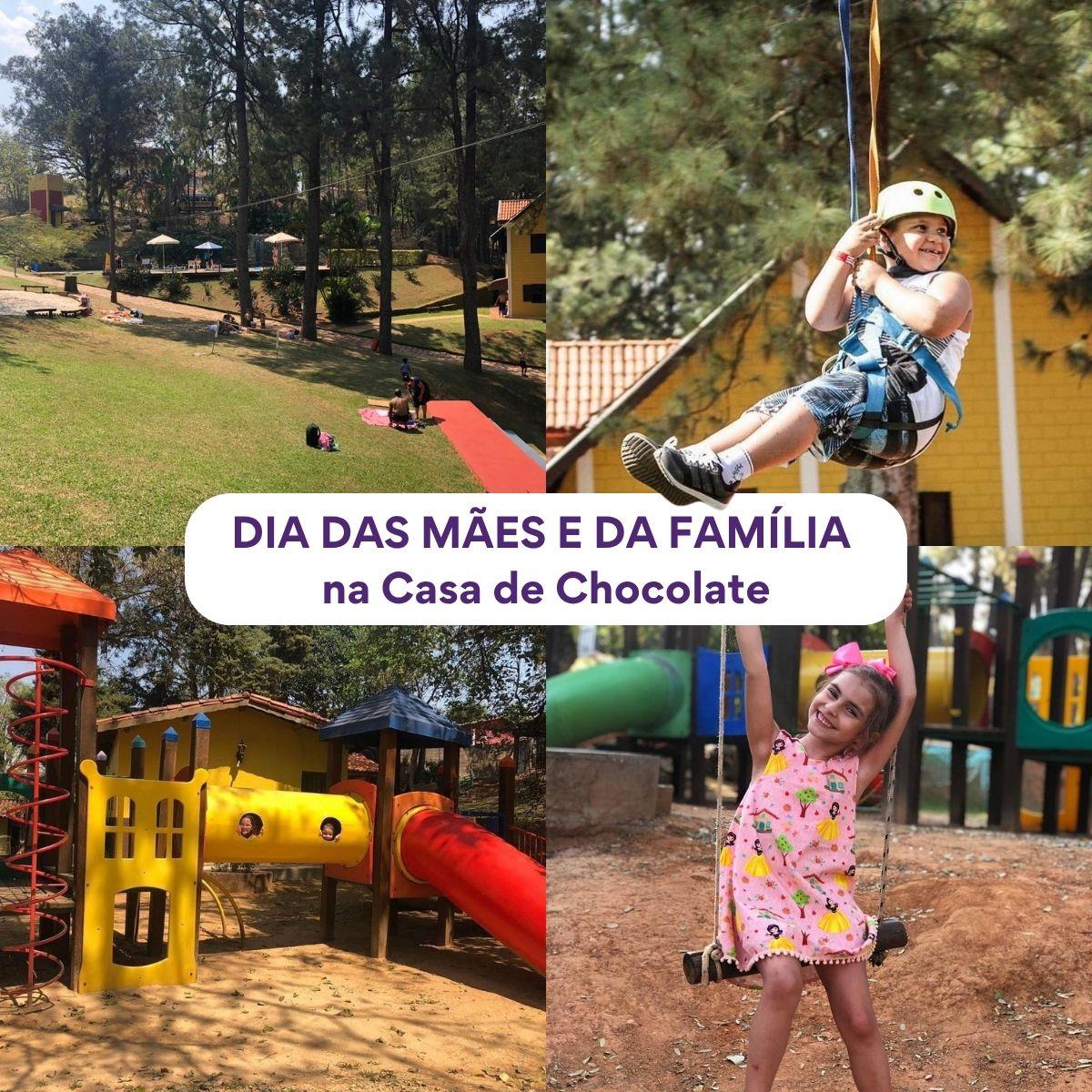 Dia das Mães e da Família na Casa de Chocolate