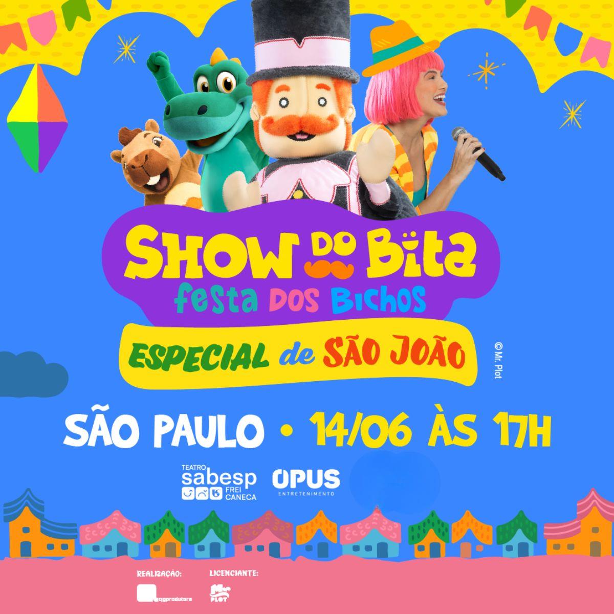 Show do Bita - Especial São João no Teatro Sabesp Frei Caneca