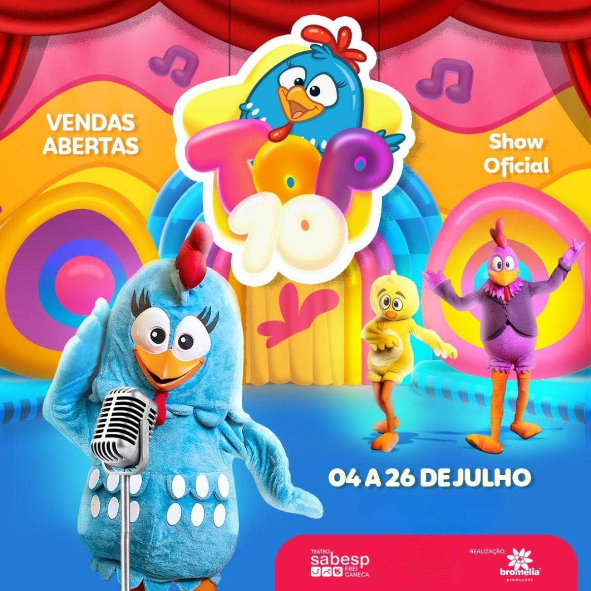 Top 10 da Galinha Pintadinha no Teatro Sabesp Frei Caneca
