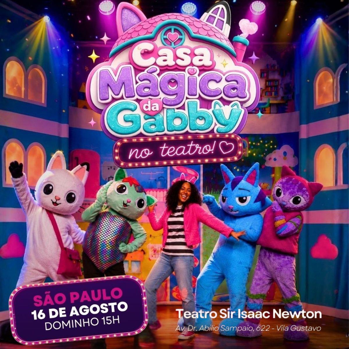 A Casa Mágica da Gabby no Teatro Sir Isaac Newton