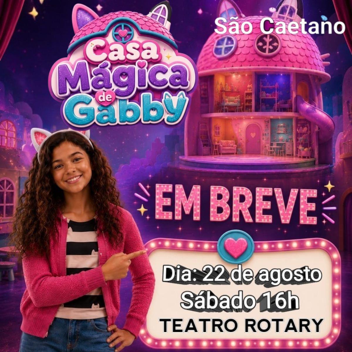A Casa Mágica da Gabby no Teatro em São Caetano/SP