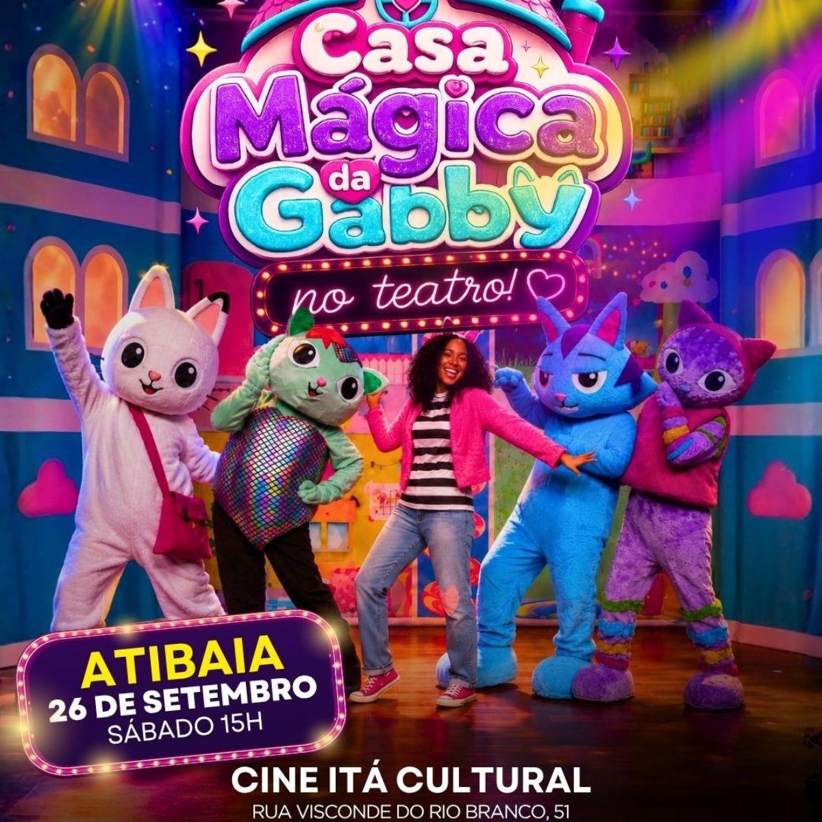 A Casa Mágica da Gabby no Teatro em Atibaia/SP