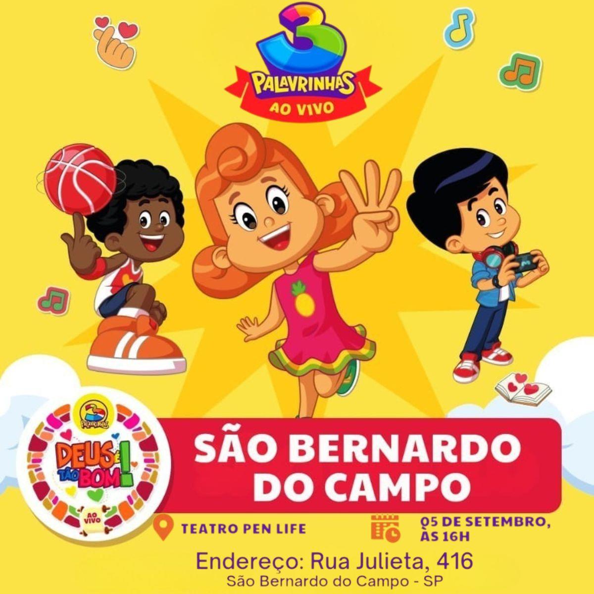 3 Palavrinhas, ao vivo no Teatro PEN LIFE