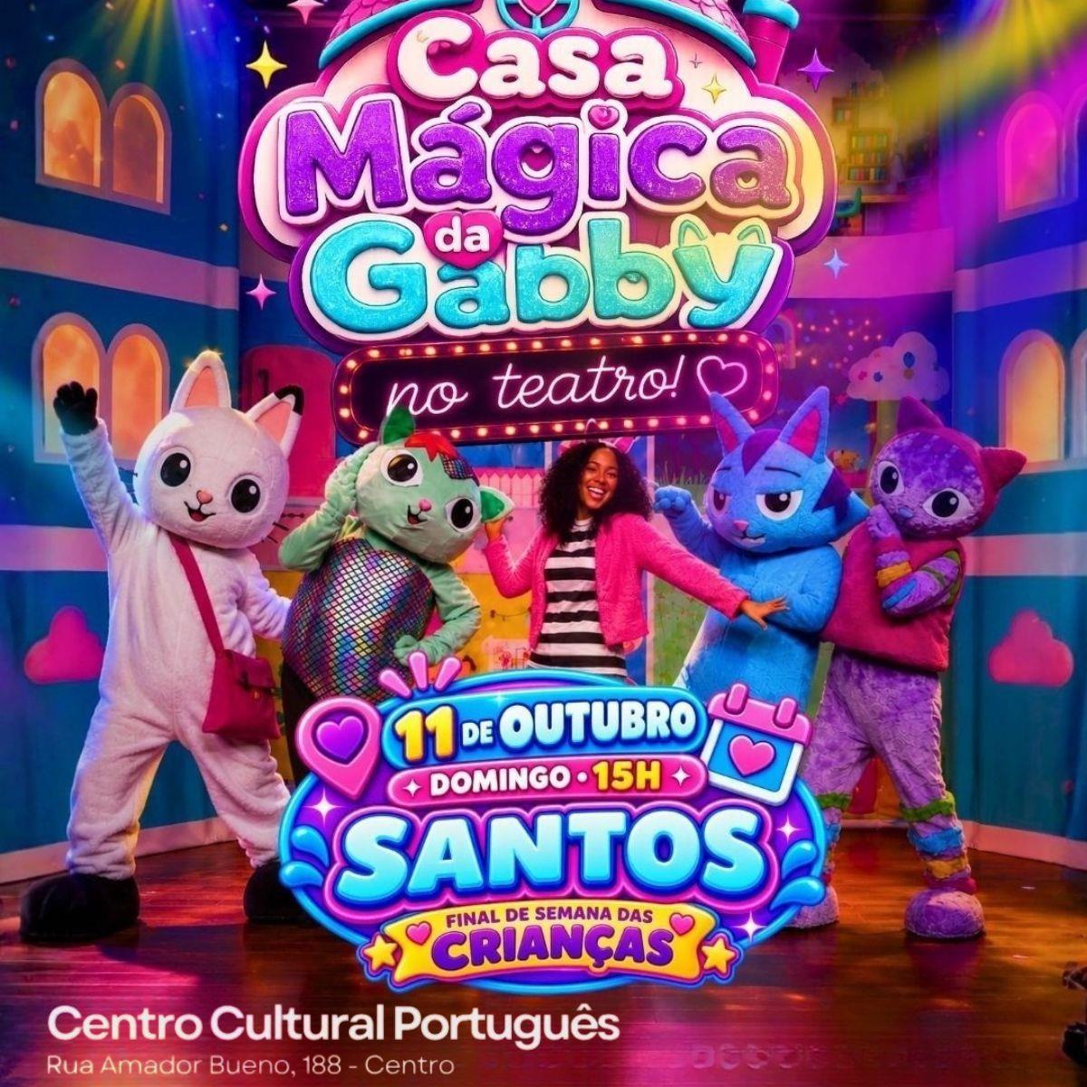 A Casa Mágica da Gabby no Teatro em Santos/SP