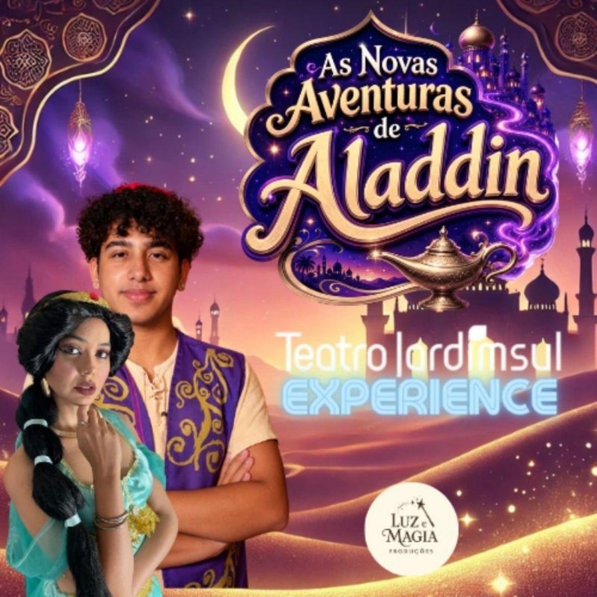As Novas Aventuras de Aladdin no Teatro Jardim Sul
