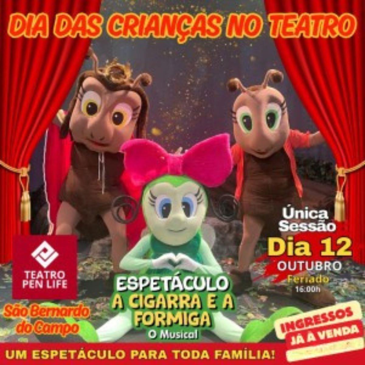 A Cigarra e a Formiga no Teatro PEN LIFE