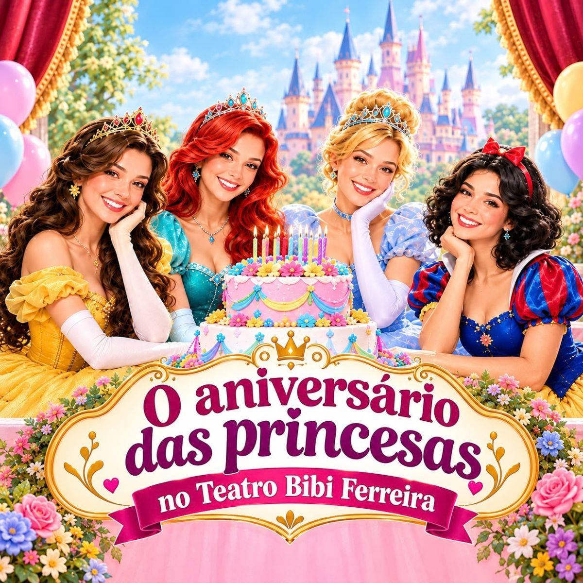 O Aniversário das Princesas no Teatro Bibi Ferreira